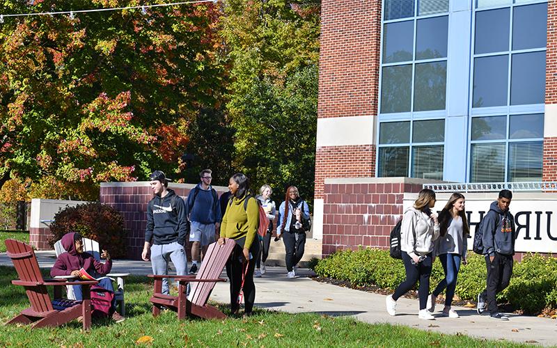 Campus in the fall